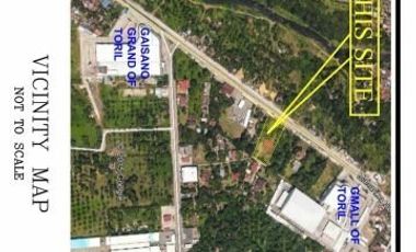 Commercial Lot for Sale along National Highway near Gaisano Mall Toril Davao City