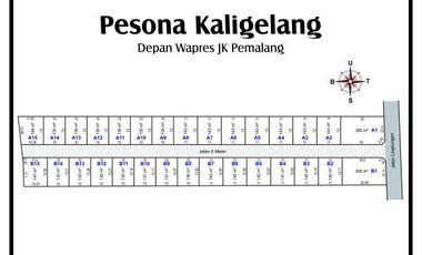 Kavling Pesona Kaligelang Pemalang, Legalitas SHM, Cicil 12x Non Bunga