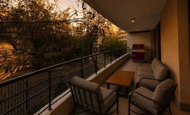 Departamento amoblado de 1d en Presidente Riesco Las Condes