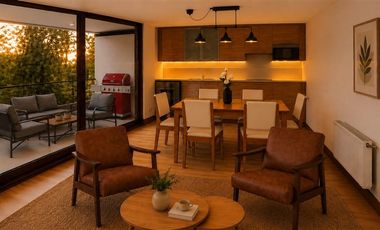 Departamento amoblado de 1d en Presidente Riesco Las Condes