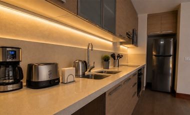 Departamento amoblado de 1d en Presidente Riesco Las Condes