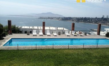 Departamento en Venta en A pasos playa Lilenes Concon / Club de Yates Higuerillas