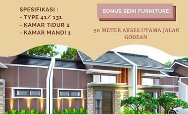 Rumah type 41 semi furnish