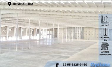 Rental of industrial property in Ixtapaluca