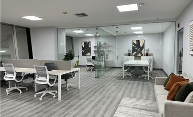 OFICINA EN PUNTA PACIFICA TORRES DE LAS AMERICAS 114M2 AMOBLADA
