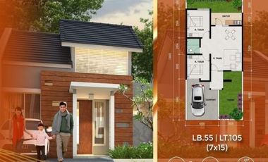 Jual Rumah Tipe 55 Cukup Bayar 1 Juta di Perumtas 6 Sidoarjo -The EdGe