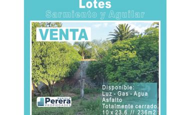 Venta | Lote | Sarmiento y Aguilar | Luz Gas Agua Asfalto