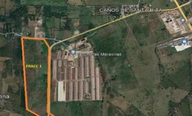 Terreno venta 68.5 hectáreas zona cercana Parque Industrial Santa Rita Veracruz