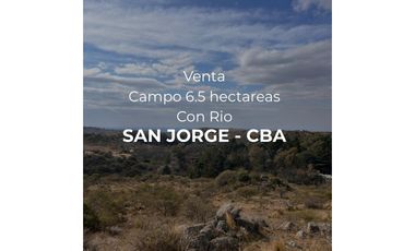 CAMPO 6.5 HAS CON RIO-SAN JORGE-CORDOBA