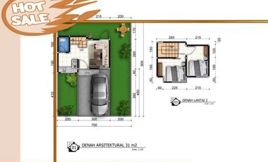 Rumah Dijual di Malang Tipe 31/63 Bebas Banjir Free Biaya