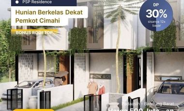 Promo murah DP 30juta all in 2 lantai pinggir jalan Permana