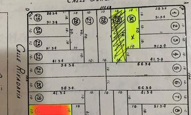 2 terrenos en venta sobre pavimento.