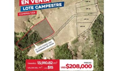 VENDO TERRENO EN LA CHORRERA SANTA RITA 23000MTS