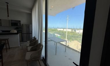 Departamento en venta en la costa de Yucatán, Entrega 2025, amenidades de resort