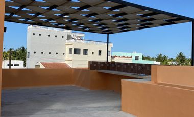Lofts en venta en Chelem, con piscina y rooftop, entrega inmediata.