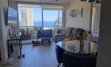 Se arrienda hermoso departamento amoblado vista al mar sector Barrio Brasil