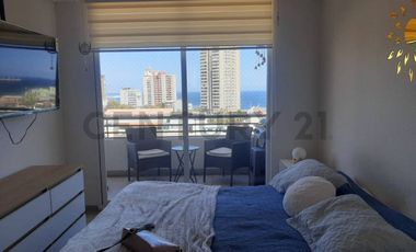 Se arrienda hermoso departamento amoblado vista al mar sector Barrio Brasil