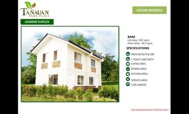 SOON TO RISE | 2BR Townhouse at Tanauan, Batangas
