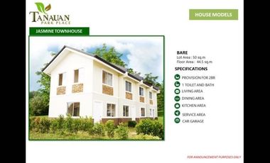 SOON TO RISE | 2BR Townhouse at Tanauan, Batangas