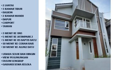 Rumah Villa Dijual Di Batu Malang Tipe 57 View Panderman