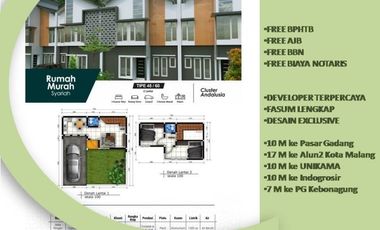Rumah Dijual di Malang Tipe 45/77 View Katu Dekat Kampus