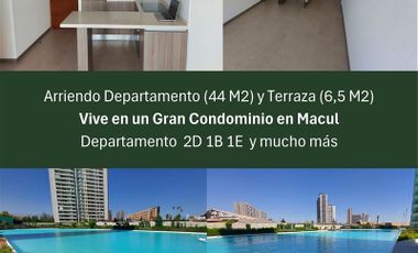 Departamento en Arriendo en Quilín a pasos de Vicuña Mackenna