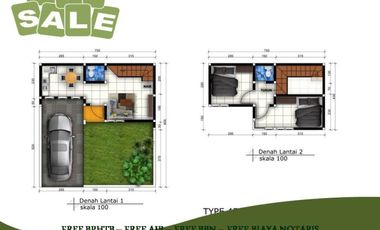 Rumah Dijual di Malang Tipe 45/77 15 Menit ke Alun2 Malang