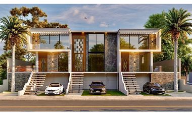 CASA MODERNA  VISTA AL MAR CON PISCINA EN URB. CIUDAD DEL MAR, MANTA