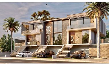 CASA MODERNA  VISTA AL MAR CON PISCINA EN URB. CIUDAD DEL MAR, MANTA