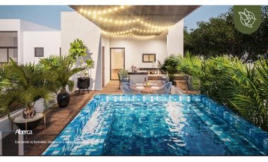 Venta departamento de 1 recamara en Temozón Norte Mérida