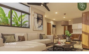 Venta departamento de 1 recamara en Temozón Norte Mérida