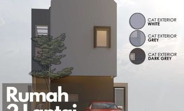 Rumah 2 Lantai ala Skandinavia dengan Halaman Luas di Bogor