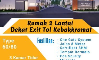 RUMAH 2 LANTAI DEKAT PINTU TOL KEBAKKRAMAT KARANGANYAR