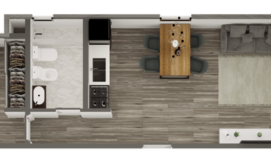 DEPARTAMENTOS  DE 2 AMBIENTES con parrilla en el balcón..descuento especial de CONTADO en mayo