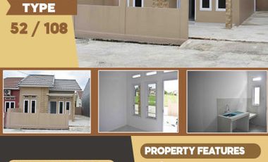 PERUMAHAN MINIMALIS SUDAH ADA PAGAR DAN AC DEKAT WISATA ALAM MAYANG