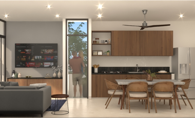 Departamento en venta planta baja Green Temozón Norte