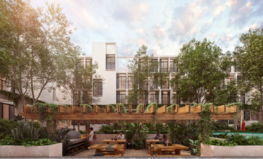 Departamento en venta planta baja Green Temozón Norte