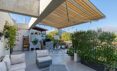 En Venta moderno departamento duplex en Ñuñoa. Preciosa azotea con vista a la cordillera!