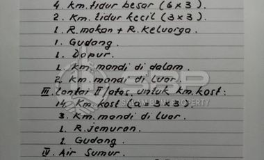 Turun HArga 4M jd 3,5M nego Rumah Dijual Jogja Induk +14kt Kost Dijual Jogja Umbulharjo,Babaran