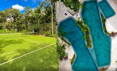 Villa con alberca privada y jardin, mas de 20 amenidades de diseño unico, reside