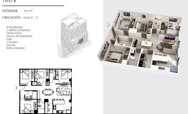 Departamento  en Venta en Roma Sur de Monterrey, N.L