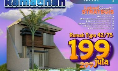 RAMADHAN BIG SALE! DIAMOND VILLAGE JUANDA 4, Hunian Nyaman Murah Tabungan Masa Depan