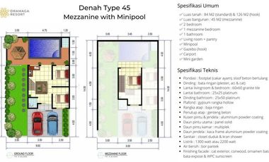 Rumah 1 lantai ada carport Bogor