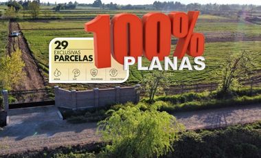 Parcelas 100% Planas , 20 min Curico.