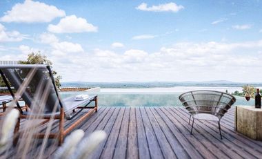 Villa con roof garden, terraza con asador, estacionamiento para 3 autos