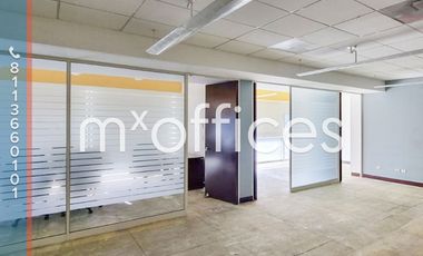 Amplia oficina acondicionada en renta de 1,100m2 en edificio zona Valle Ote