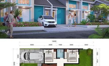 Rumah Baru Tipe 36/90 nuansa villa di Citra Indah City