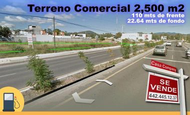 Se Vende Terreno Comercial de 2,500 m2, En Colón, Antes de Entronque a Tolimán