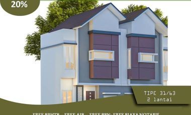 Jual Rumah Malang 10 Menit ke Unikama 2KT Tipe 31/63