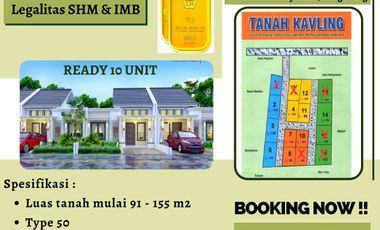 Hunian SHM siap KPR model minimalis lokasi matang